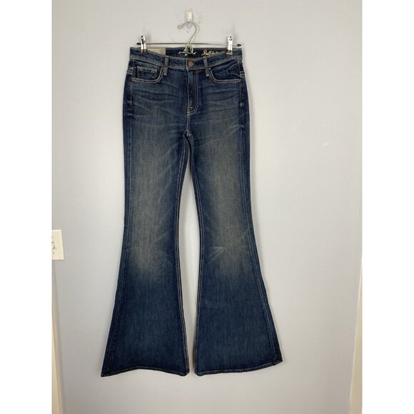 NWT 7 For All Mankind Bell Bottom Wide Flare Jeans Women’s 27 Mid Rise